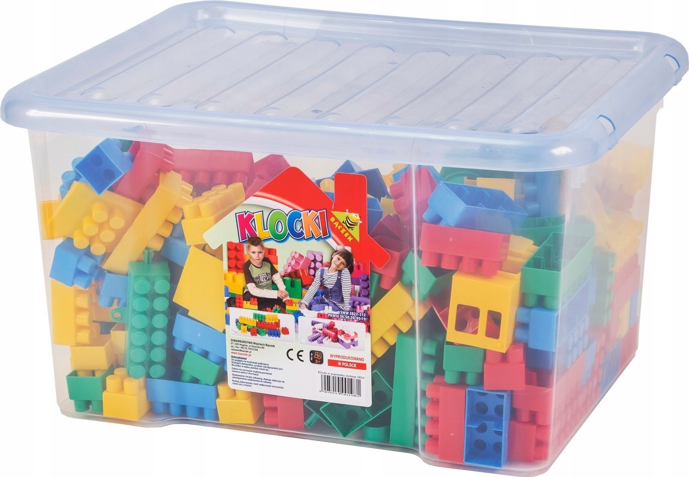 Klocki w pojemniku 345el
