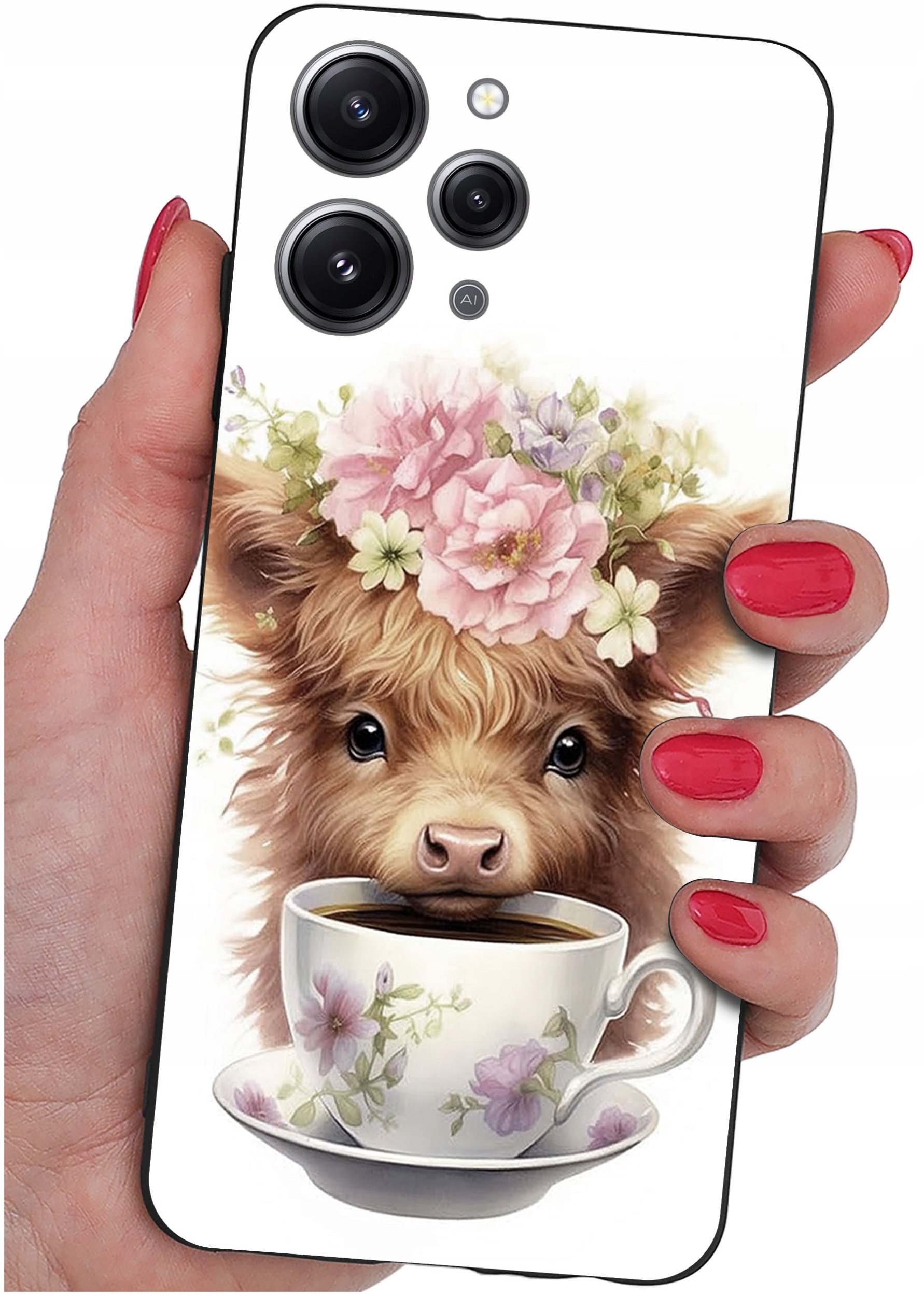 Etui do Xiaomi Redmi 12 4G WZORY |SILIKONOWE MATT CASE + SZKŁO 9H