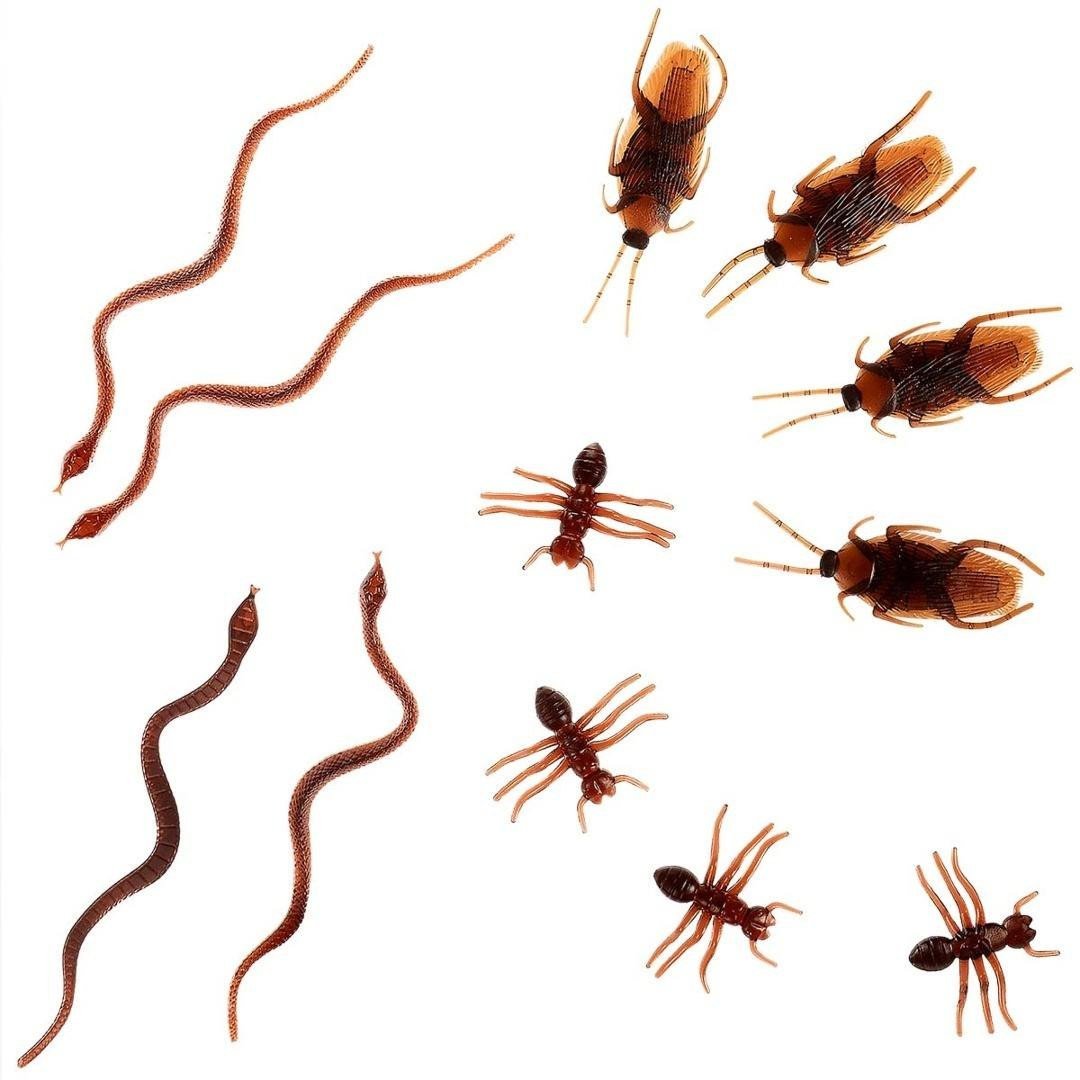 Robaki rekwizyt halloweenowy 6szt EDUKAMP