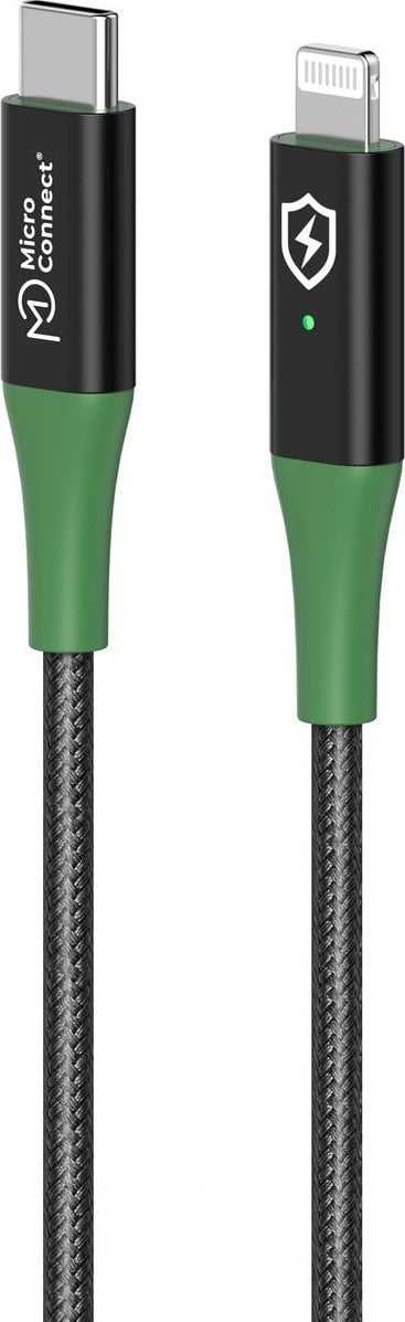 Kabel USB MicroConnect USB-C - Lightning 2 m Zielony (MC-SMART USB C-L-2)