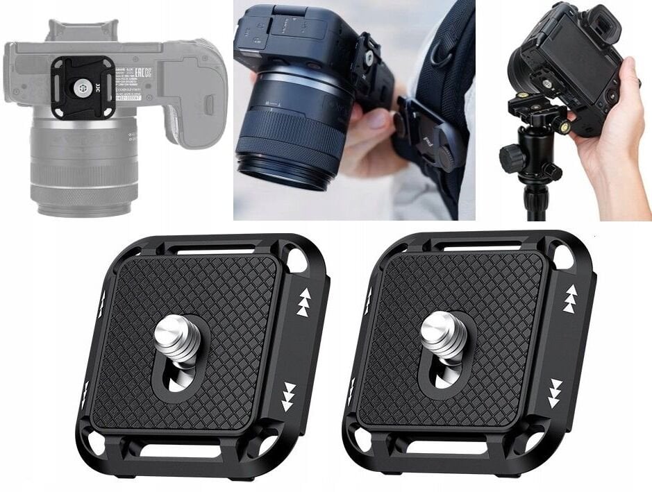 2x Płytka Szybkozłączka Uchwyt Arca Swiss 1/4" + Peak Design V3 Do Aparatu / Qr-pdk2