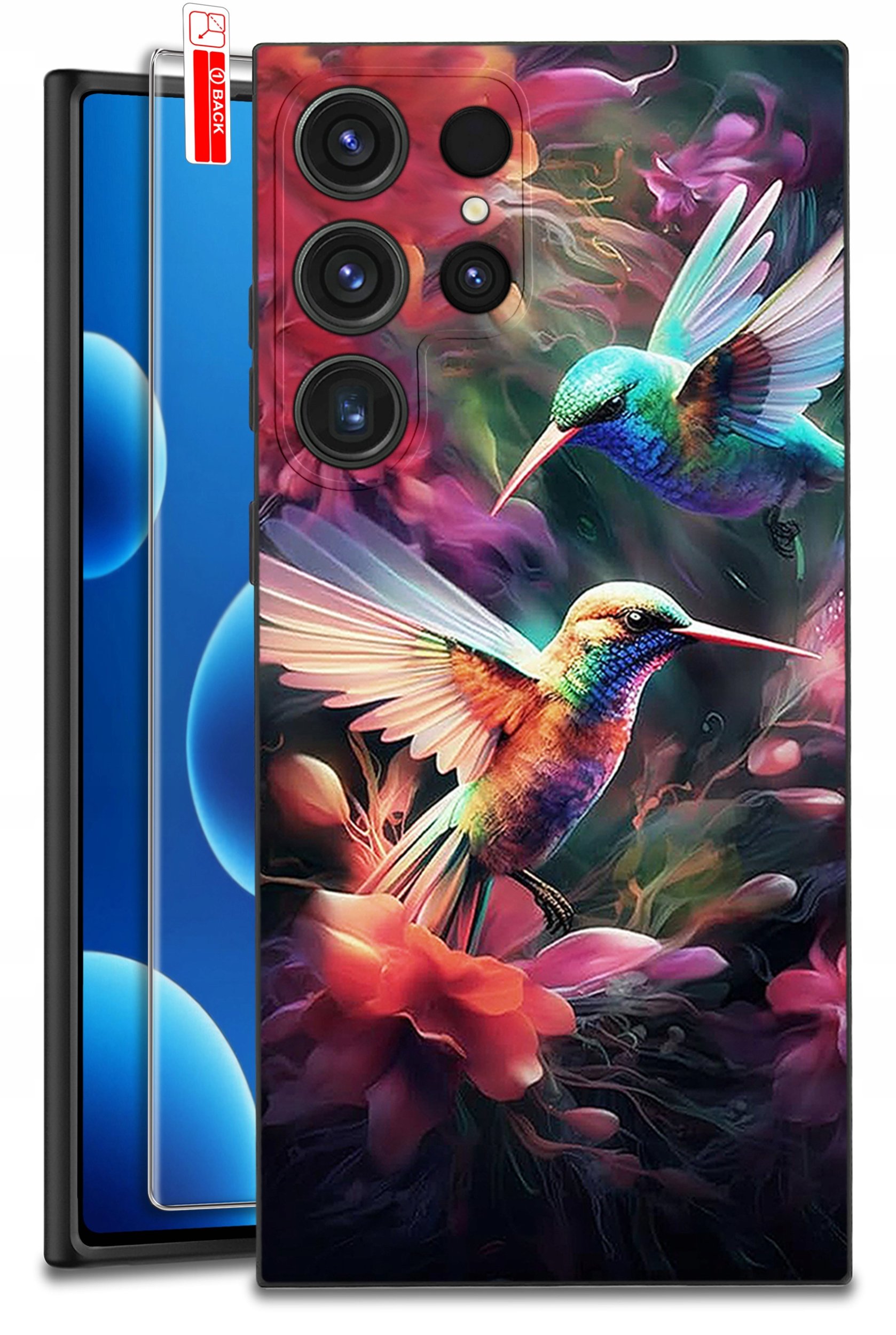 ETUI do Samsung Galaxy S24 Ultra | WZORY | SILIKONOWE MATT CASE + SZKŁO 9H