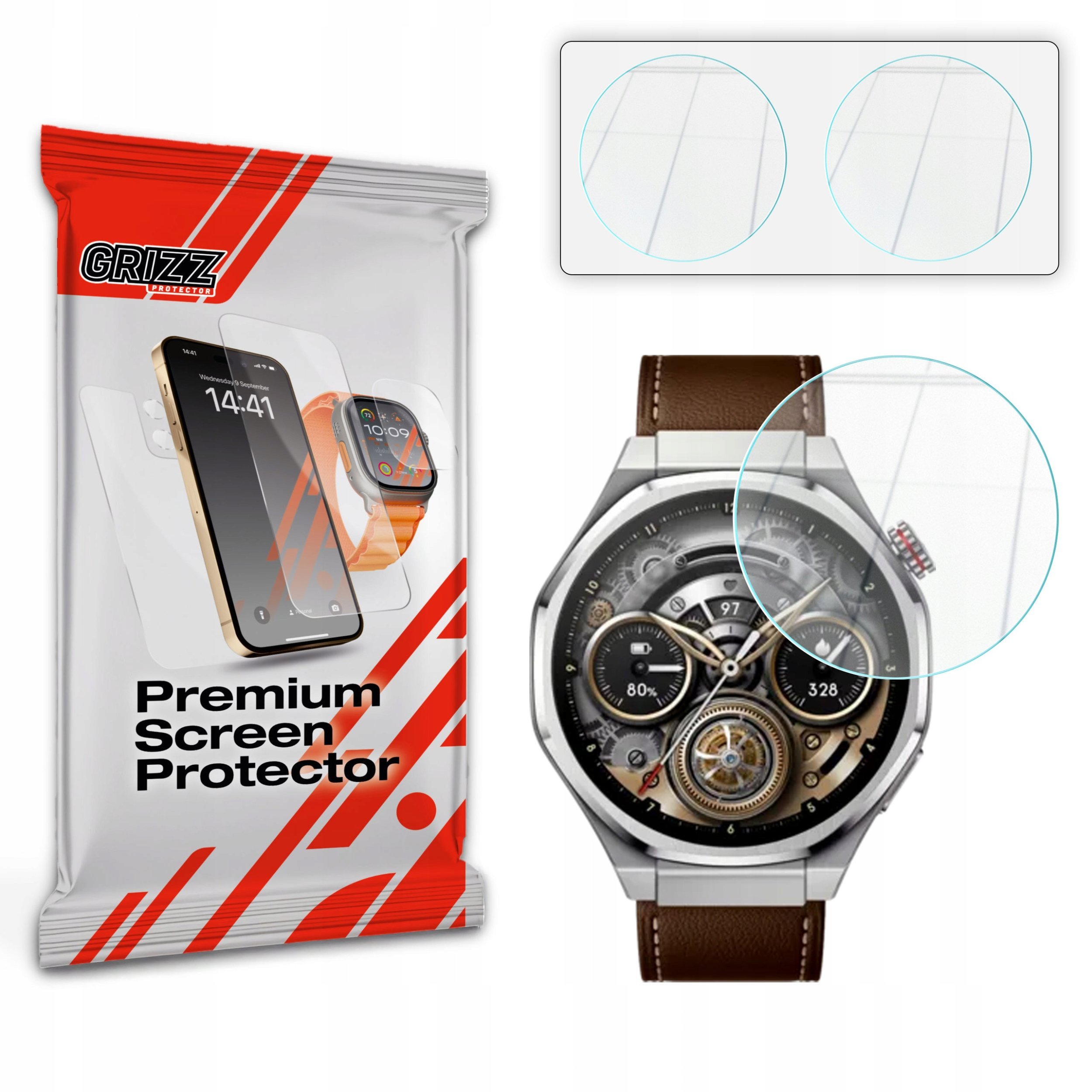 Szkło hybrydowe GrizzGlass HybridGlass do Honor Watch 5 Ultra