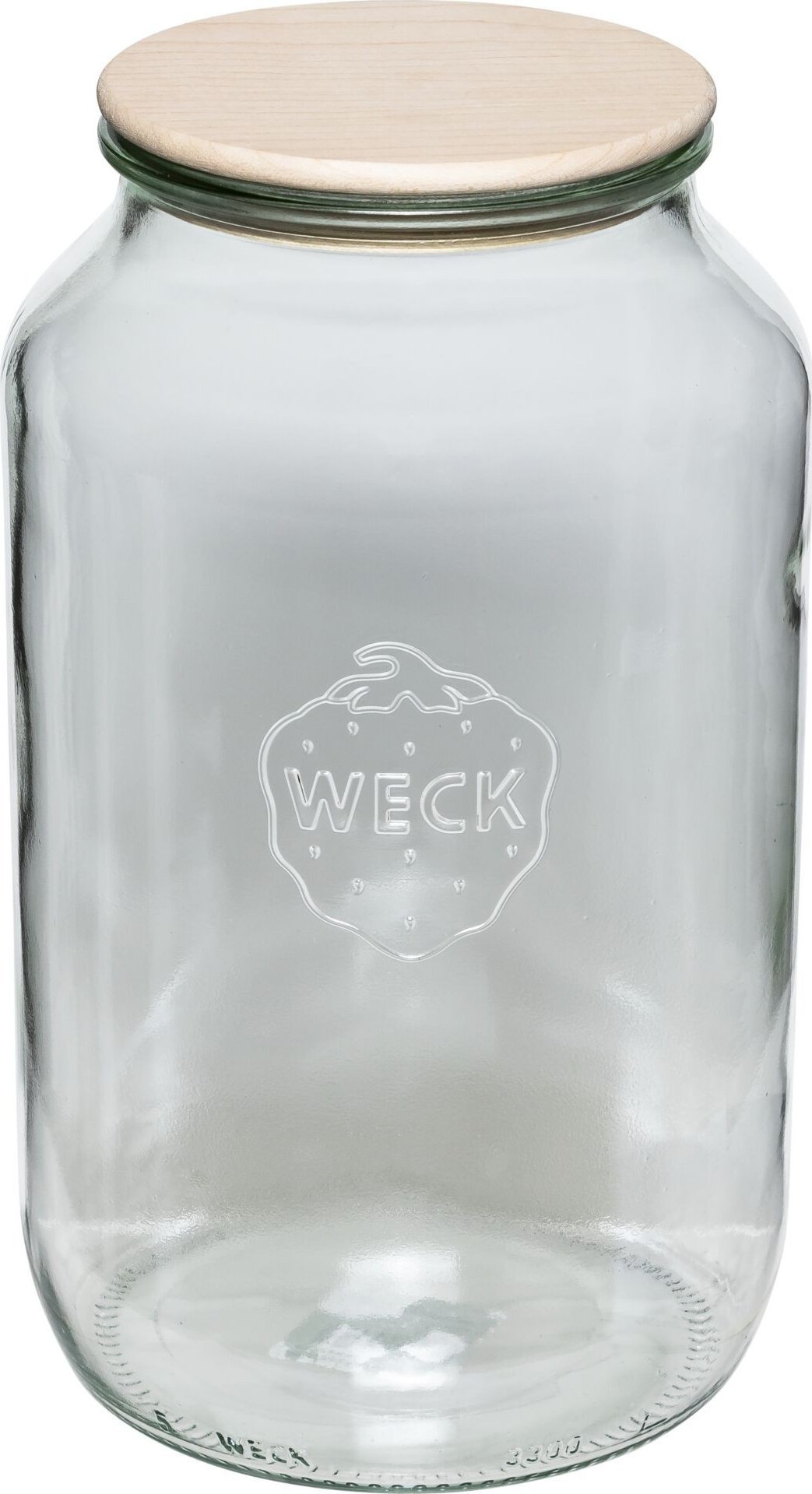 Jata WECK Round Rim Jar 3l with Wooden Lid