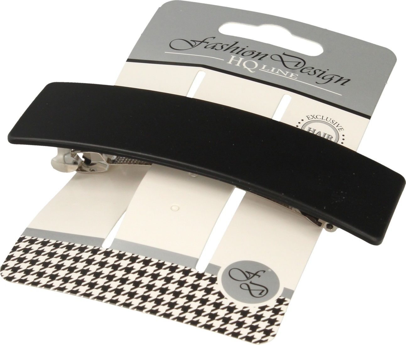 Top Choice Top Choice Fashion Design Spinka do włosów automatyczna czarna-mat (26348) 1szt