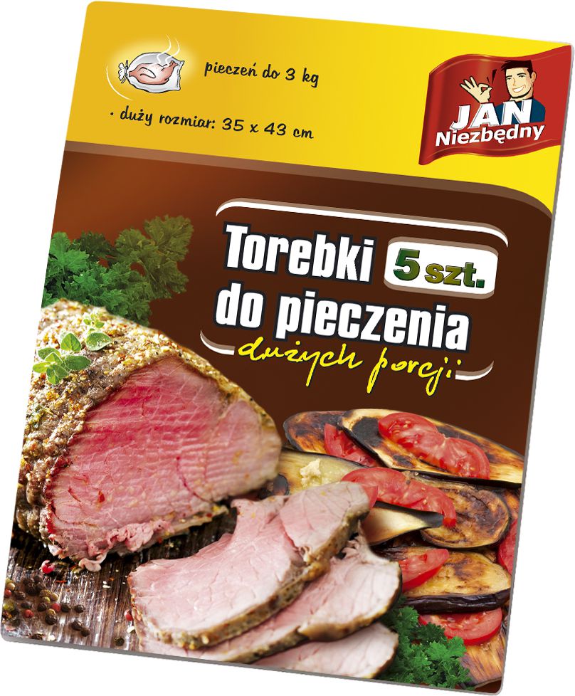 JAN Niezbędny Torebki do Pieczenia 35x43cm 5szt (8571007816)