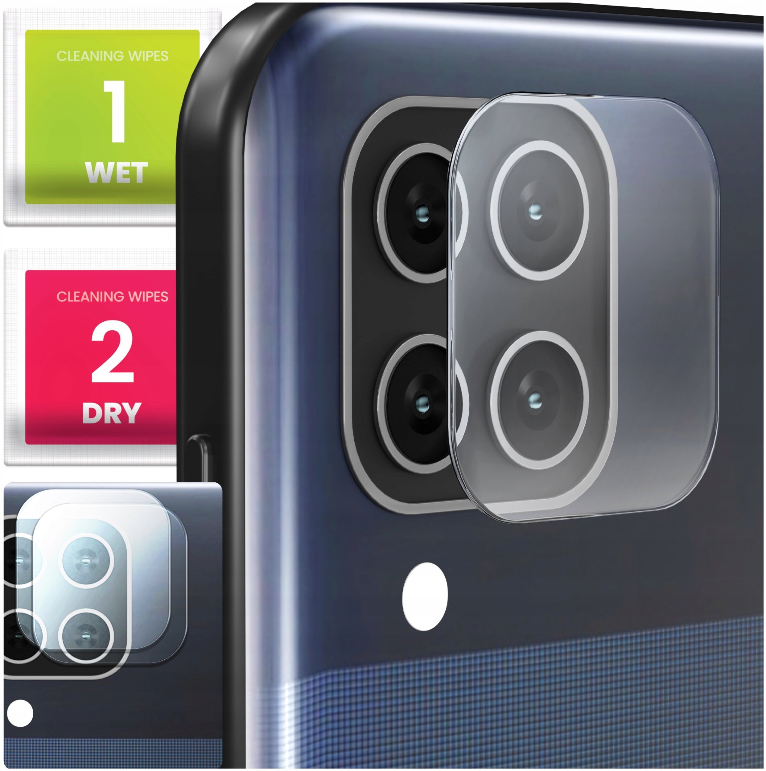 2-PAK Szkło Na Aparat Do Samsung Galaxy A42 5G (Hartowane, Na Obiektyw, 9H)