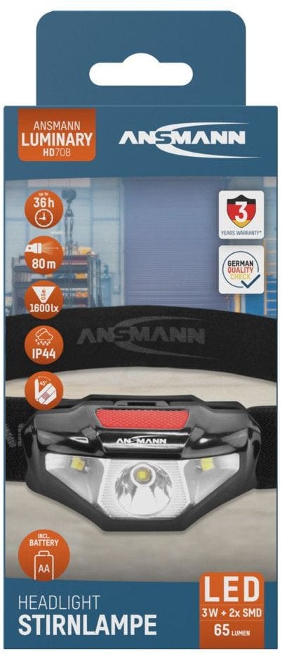 Latarka czołowa LED Ansmann HD70B 65 lm 1xAA