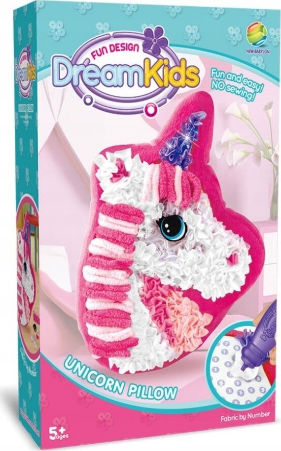 Kreatywny Zestaw Wyszywanka, Maskotka, Pluszak Do Szycia, Poduszka Do Ozdobienia DIY JEDNOROŻEC