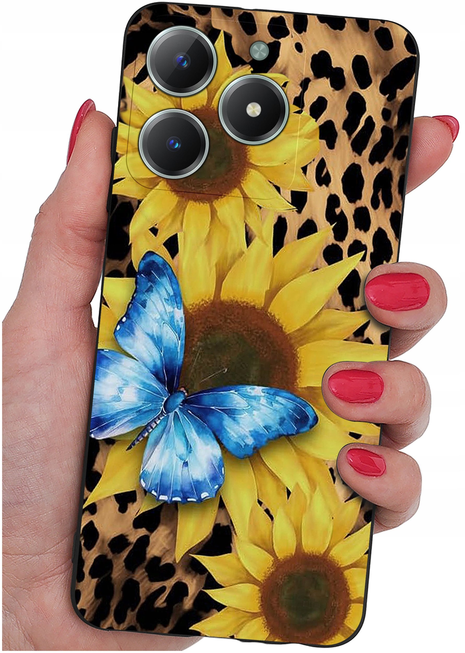 Etui do Realme C61 | C63 WZORY |SILIKONOWE MATT CASE + SZKŁO 9H