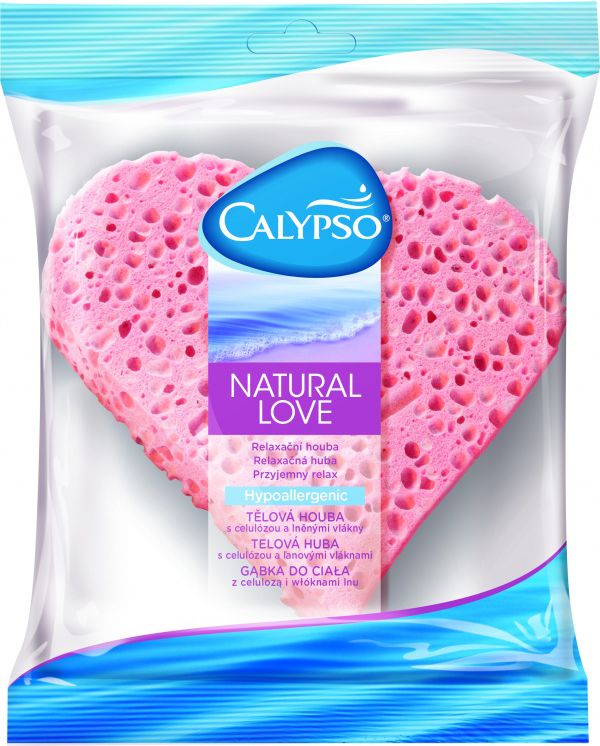 Calypso Gąbka celulozowa do kąpieli Natural Love