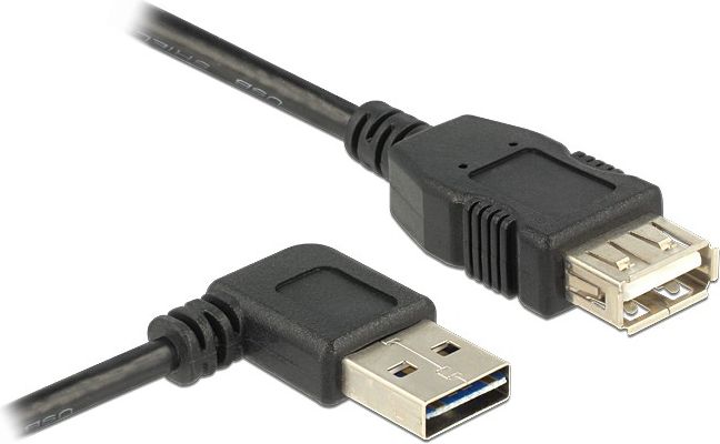 Kabel USB Delock USB-A - USB-A 1 m Czarny (83551)