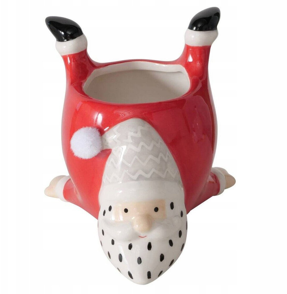 Ceramiczna osłonka na doniczkę TIMMY, wys. 10,5 cm