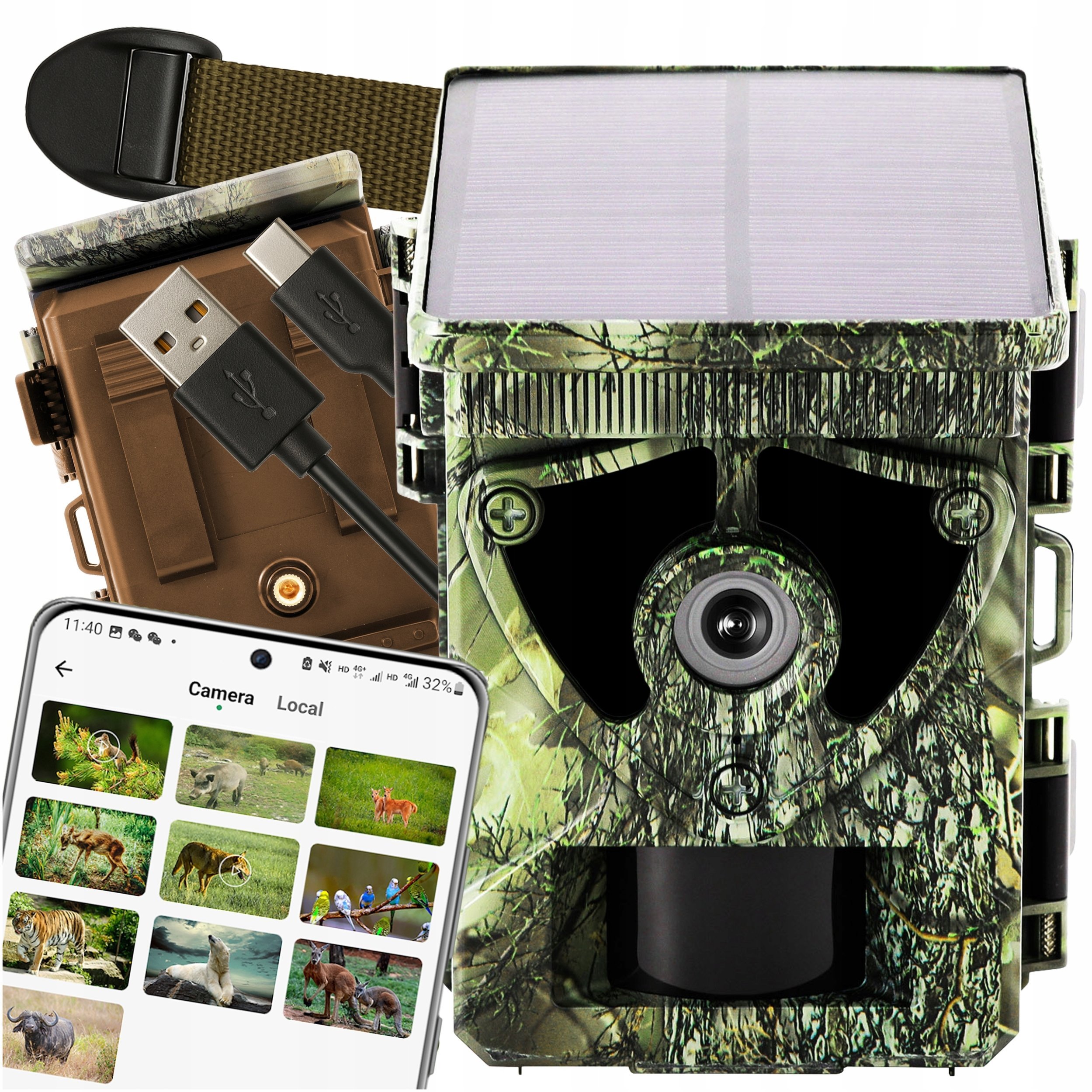 78-964# Kamera myśliwska blow km800w wifi z panelem solarnym