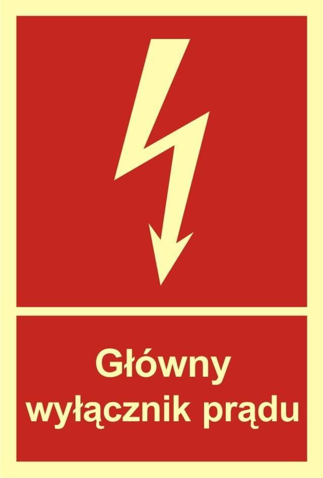 Mój dom Zp-23 Znak Foto Pcv Ppoż. Główny Wyłącznik Prądu