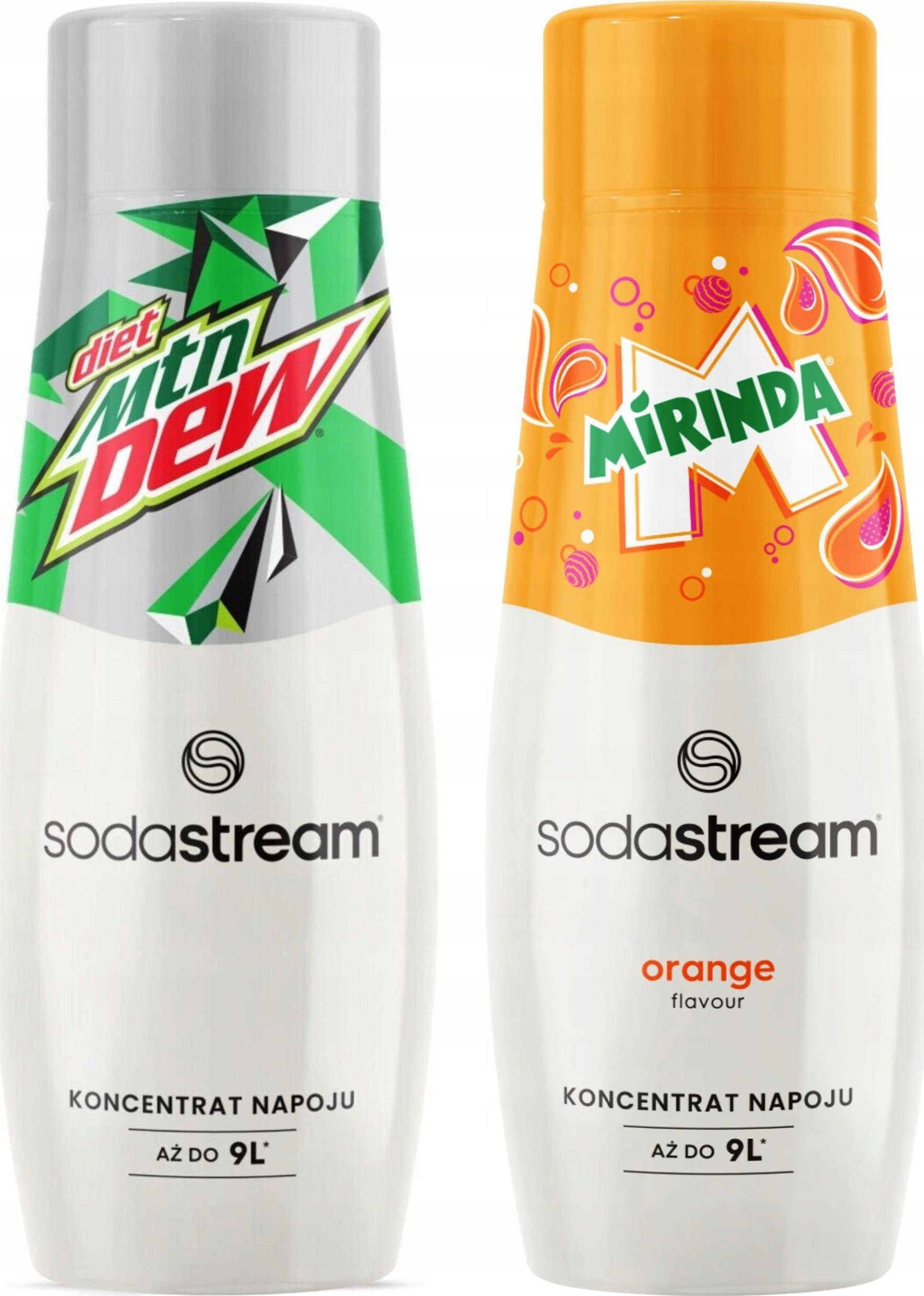 SODASTREAM Mirinda + Mountain Dew Diet zestaw syropów do saturatora 2 szt.