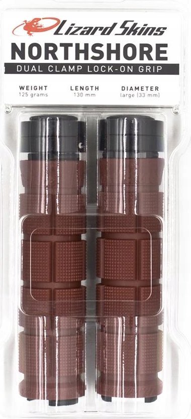 Lizard Skins Chwyty kierownicy LIZARDSKINS Dual-Clamp Lock-On NORTHSHORE - Deep Red (NEW)