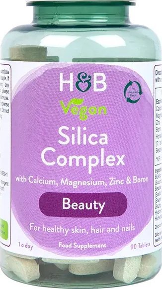 Holland & Barrett Holland & Barrett - Kompleks Krzemionki, Vegan Silica Complex, 90 tabletek