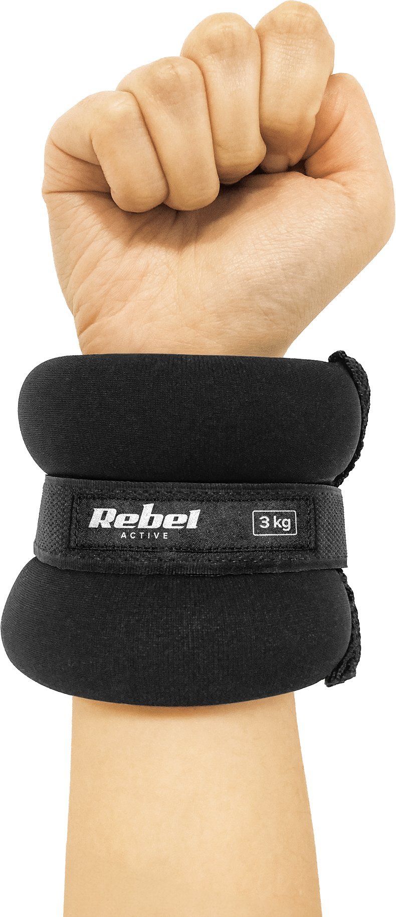 Obciążniki na kostki i nadgarstki 2x3kg, REBEL ACTIVE