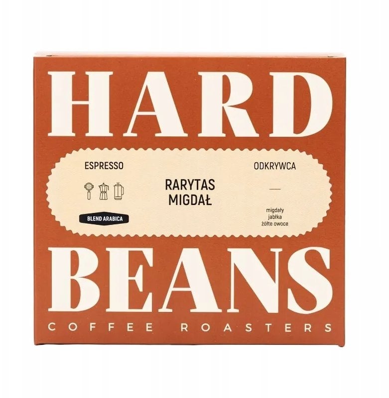 Kawa ziarnista Hard Beans Coffee Kawa ziarnista Rarytas Migdał Espresso 250g