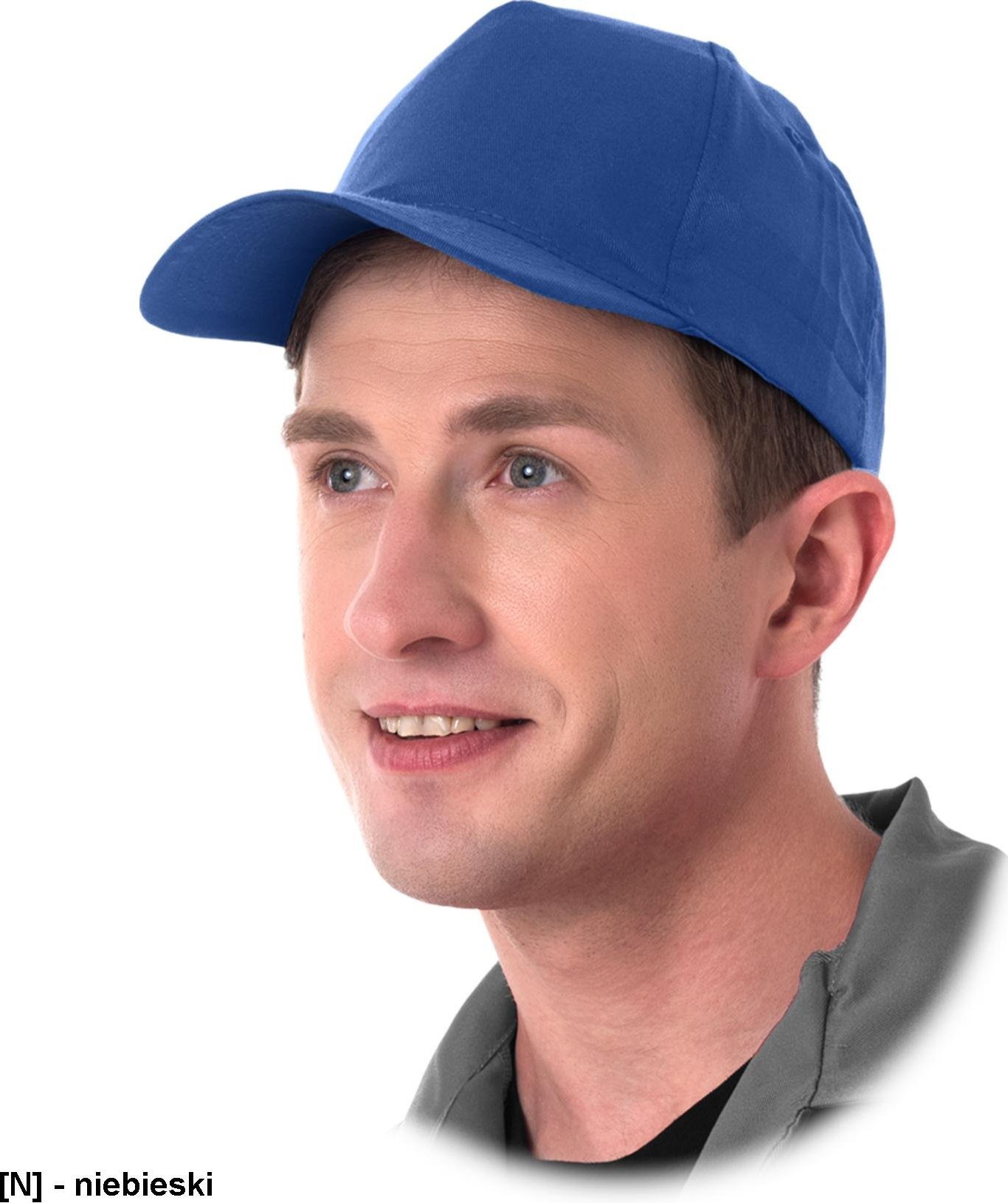 R.E.I.S. CZ - Czapka drelichowa jednokolorowa - niebieski - NOWE KOLORY!!!