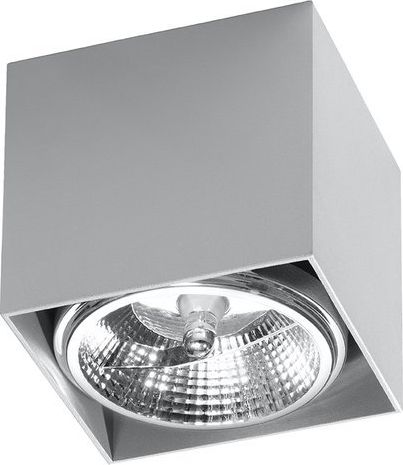 Lampa sufitowa Sollux Lampa natynkowa kostka szara Sollux BLAKE SL.0699