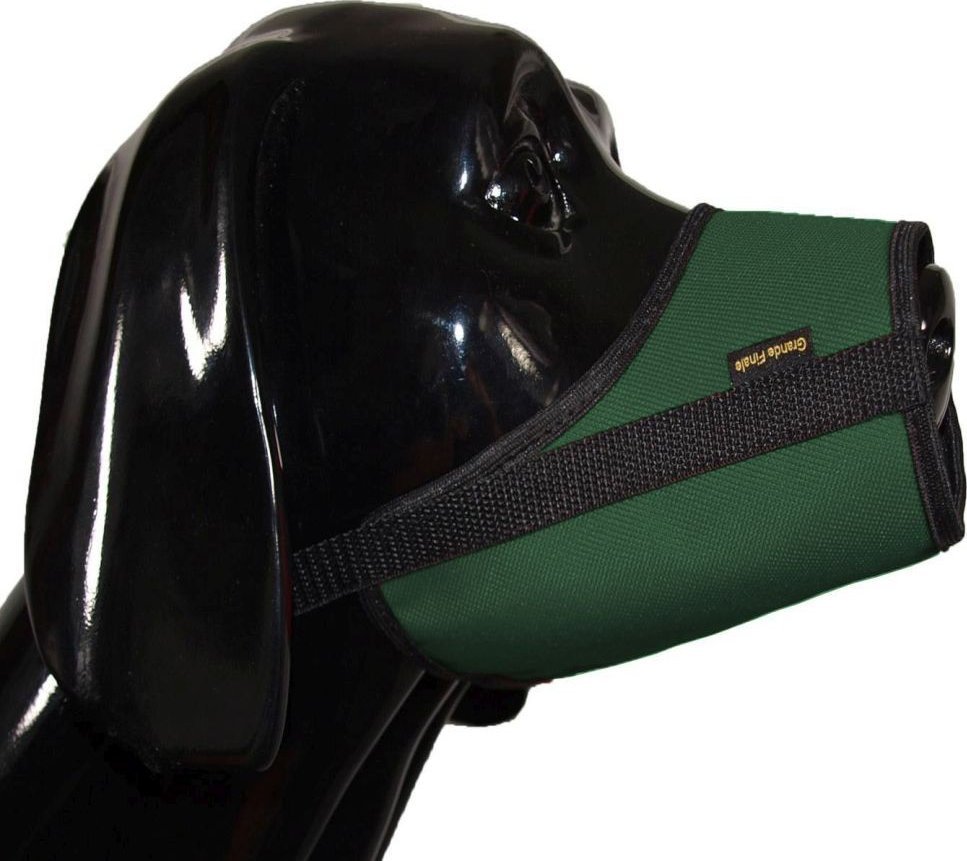 GRANDE Kagańce dla psa nylonowe Rozmiar 4, zielony