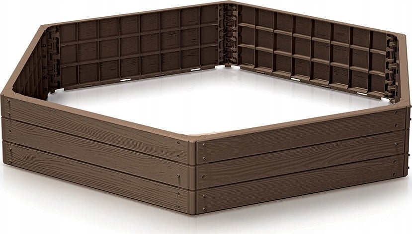 GRZĄDKA RABATKA OGRODOWA OBRZEŻE BASE WOOD RUSTYKALNA CEGŁA