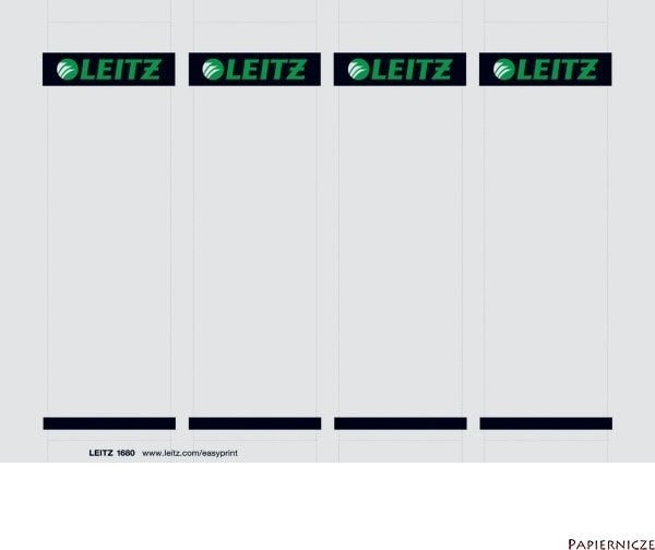 Leitz ETYKIETY GRZBIET PC LEITZ LAF/80mm 100