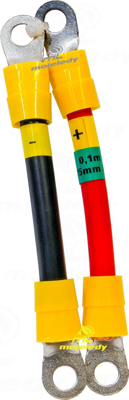 Mojeledy 2x 10cm kabel łączeniowy akumulatora 25 ML-PAi25