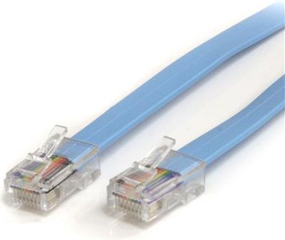 StarTech kabel rollover, cisco, 1.8m, niebieski