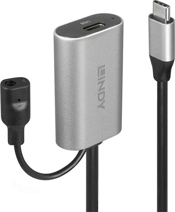 Kabel USB Lindy USB-C - USB-C 5 m Srebrny (43271)