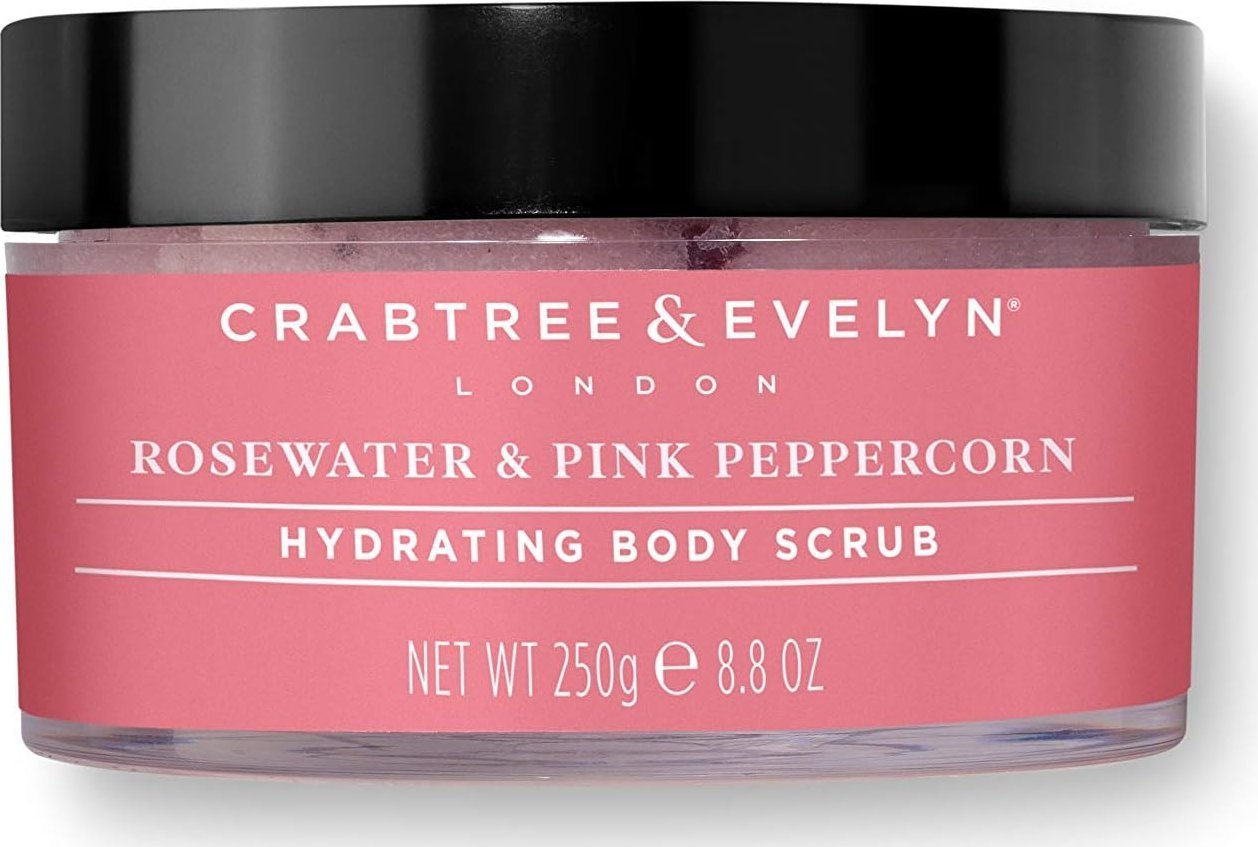 Crabtree & Evelyn Rosewater & Pink Peppercorn Nawilżający peeling do ciała 220g