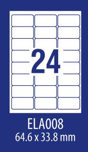 Avery Zweckform ETYK.ZF ECONOMY 64,6X33,8MM 008 100ARK ETYKIETA E100 ELA008 - ELA008