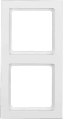 Berker Ramka podwójna Q.3 biała aksamit (10126099)