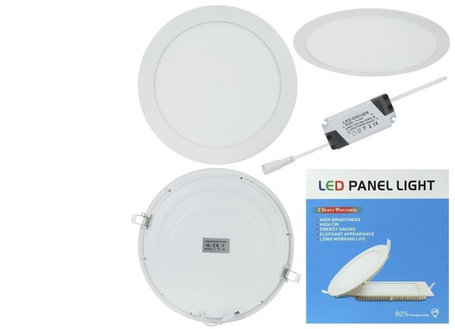 Plafon okrągły podtynkowy LED 24W 4000K 1800LM neutralny