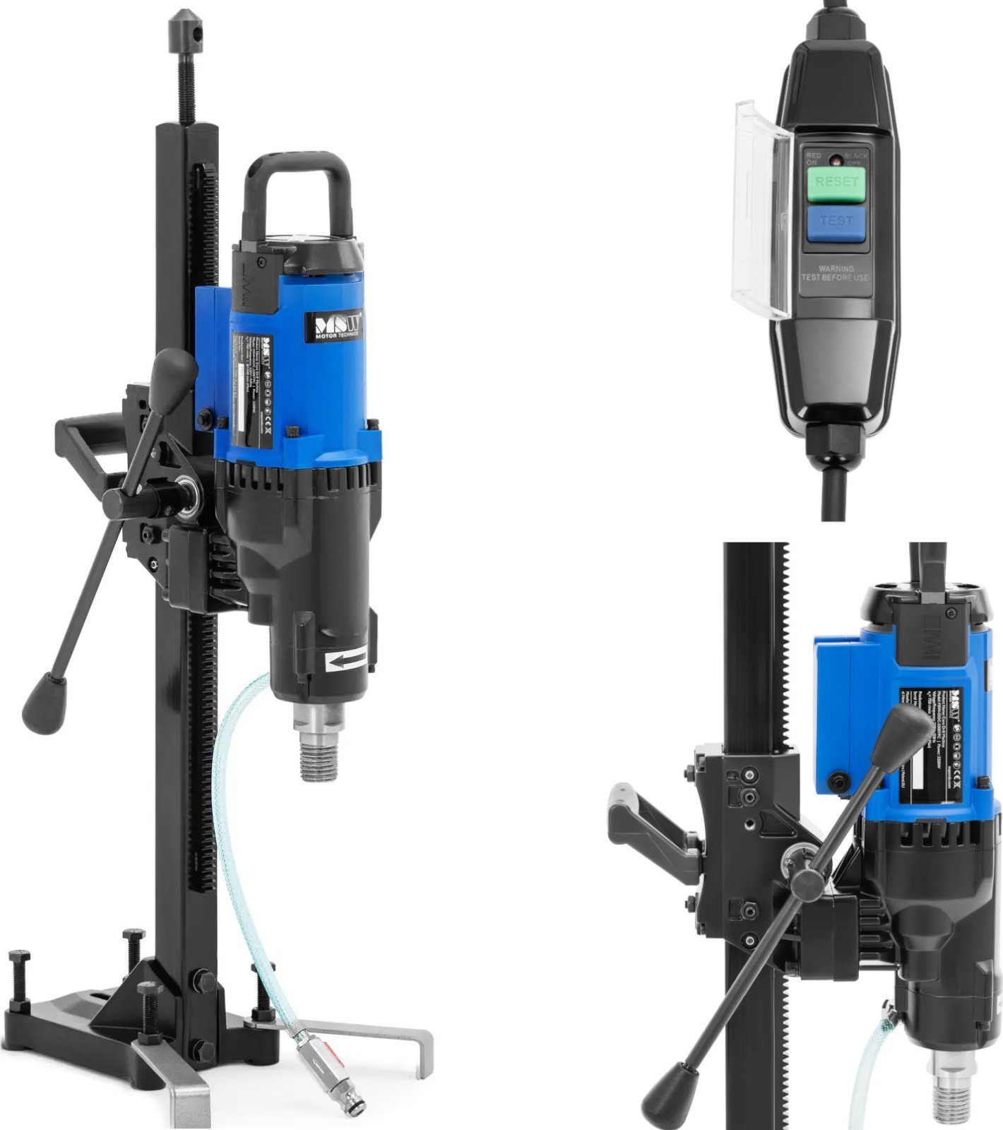 Wiertarka MSW Wiertnica diamentowa pionowa do betonu kamienia ze statywem 750 obr./min 3200 W Wiertnica diamentowa pionowa do betonu kamienia ze staty