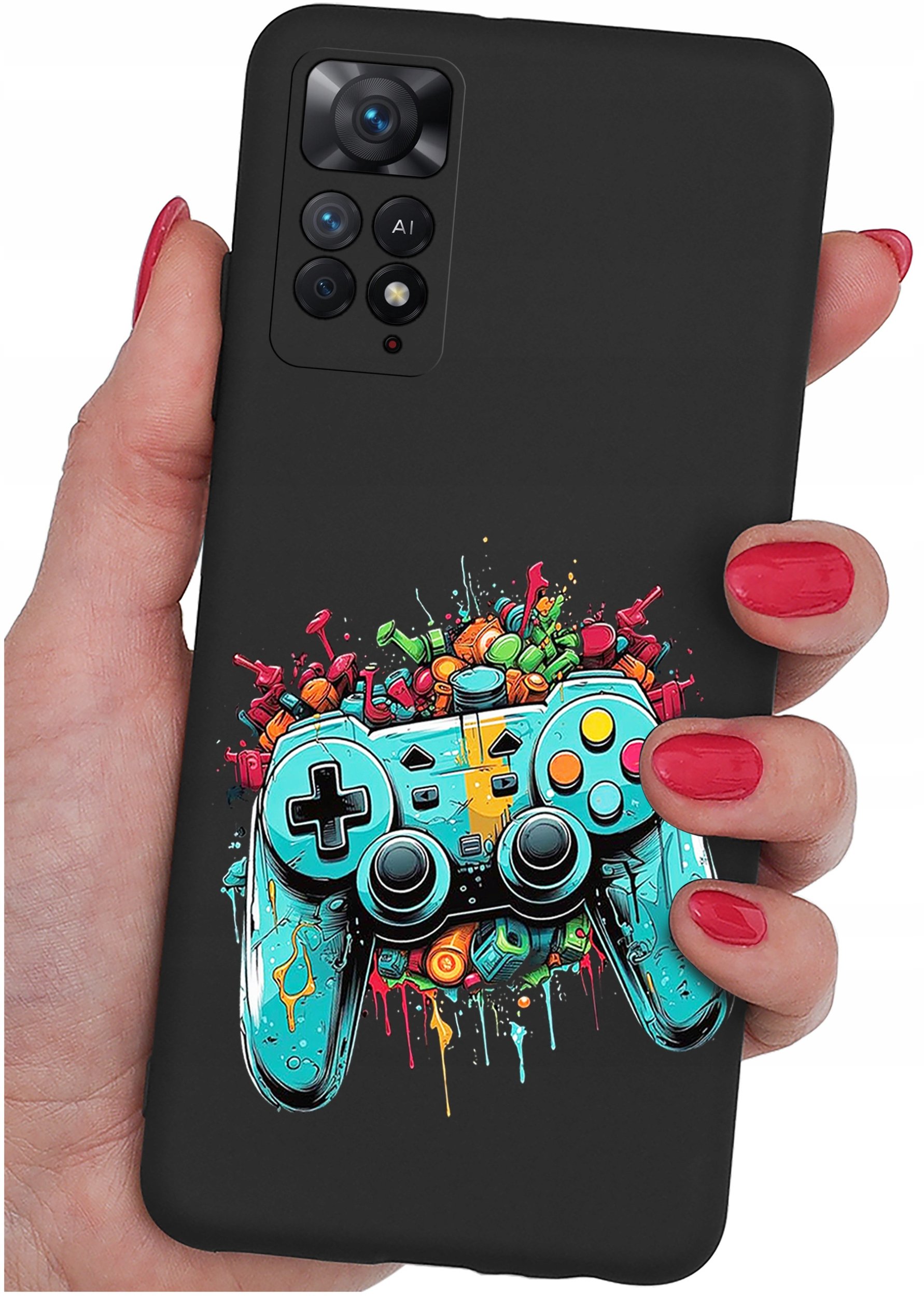 ETUI do Xiaomi Redmi Note 11 Pro | WZORY | SILIKONOWE MATT CASE + SZKŁO 9H