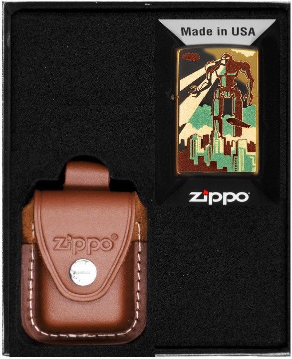 Zestaw ZIPPO Zapalniczka ROBOT IN CITY DESIGN Prezentowy No2