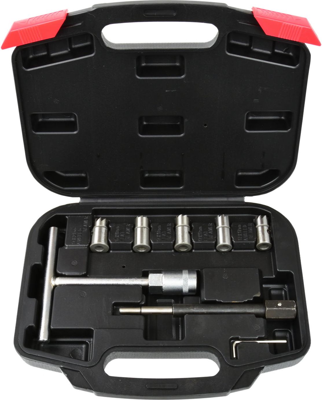 Geko zestaw frezów do gniazd wtryskiwaczy, 7 elementów (G02657)