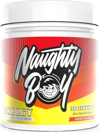Naughty Boy - Przedtreningówka, Energy, Rocket Ice Lolly, Proszek 390g