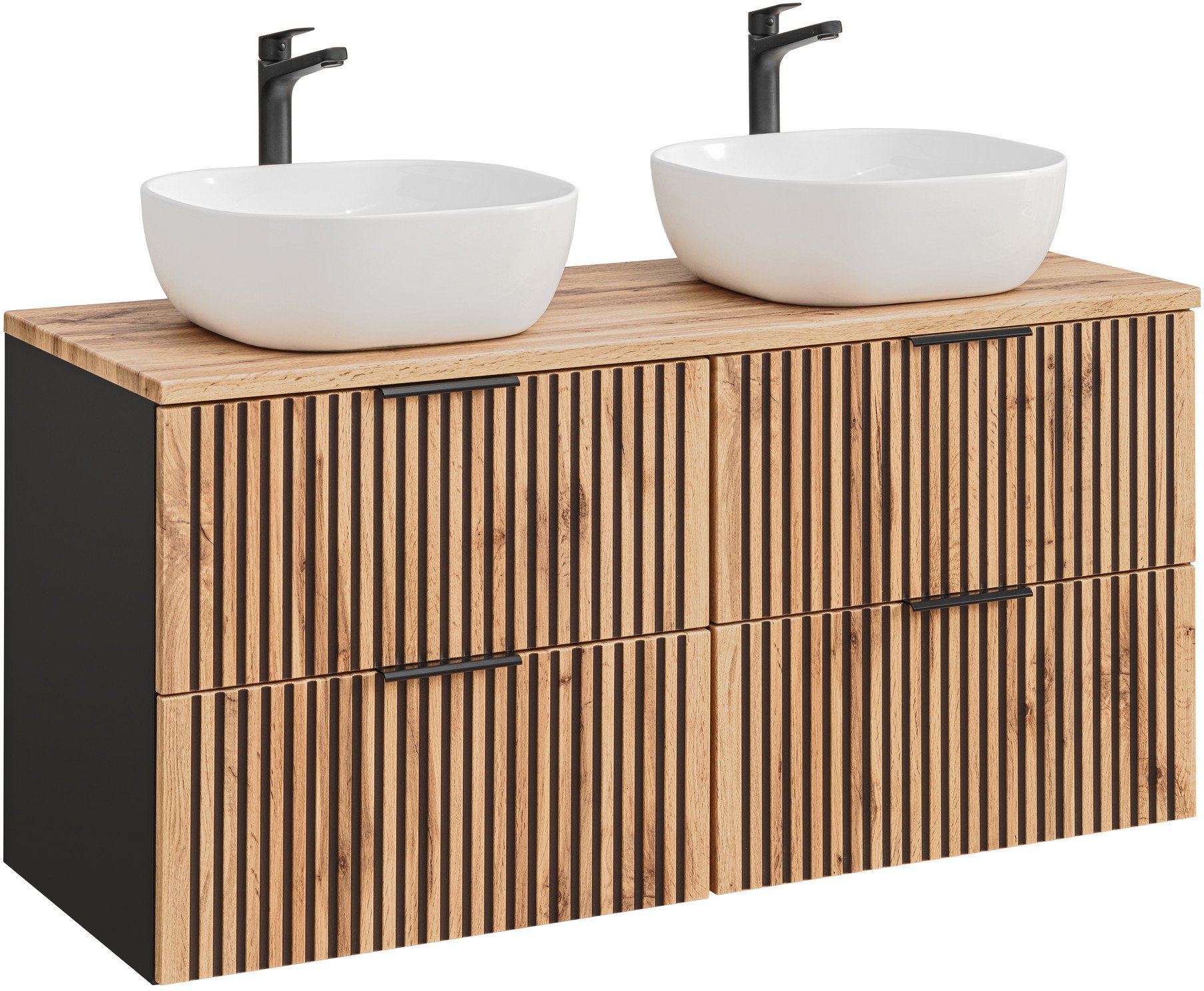 Zestaw meblowy 120cm z umywalkami nablatowymi