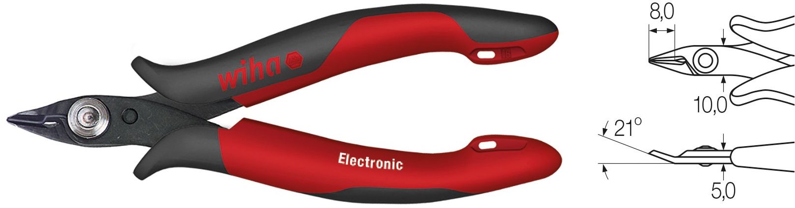 Wiha Obcinaczki boczne precyzyjne do 1mm dł.128 mm (26813)