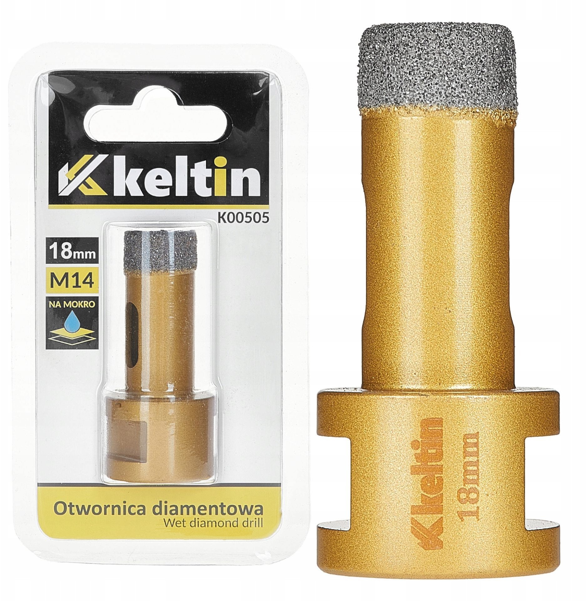 Otwornica diamentowa do gresu 18mm M14 (100)