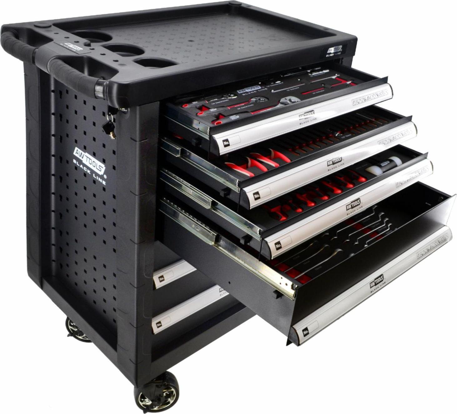 Wózek narzędziowy AWTools 6 szuflad z wyposażeniem (AW15100)