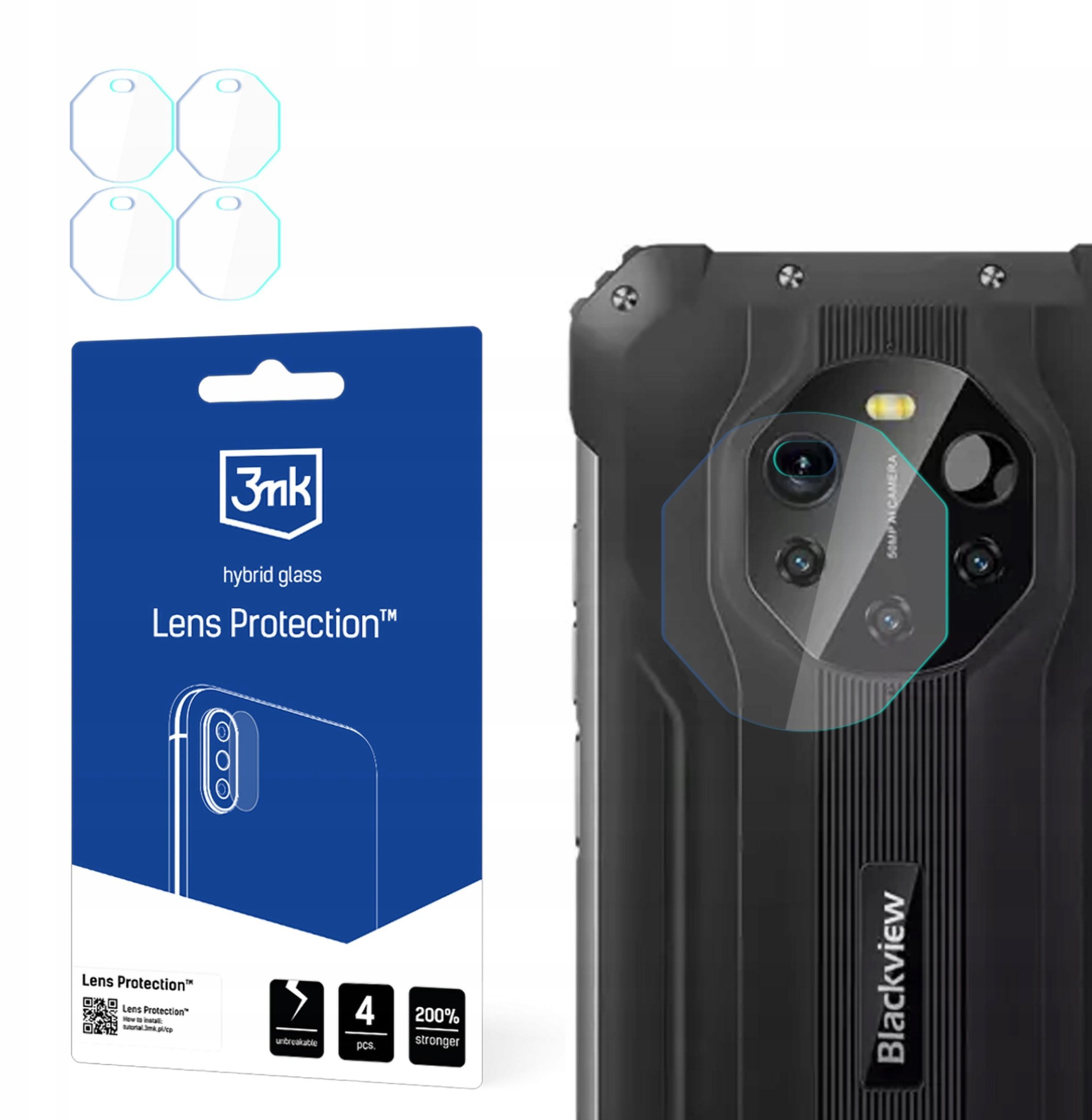 Blackview BL8800 Pro - 3mk Lens Protection