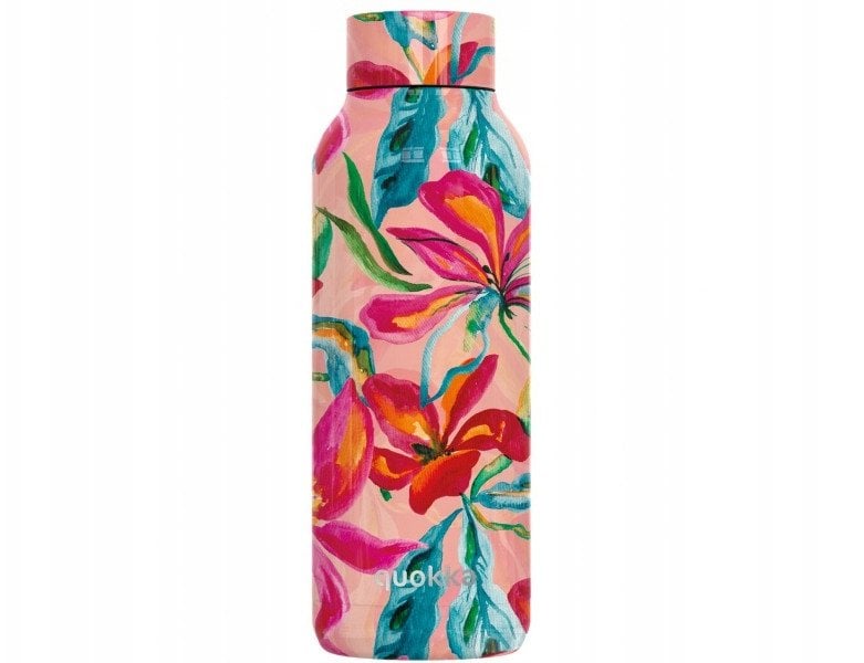 Quokka Solid - Butelka termiczna ze stali nierdzewnej 510 ml (Tropical Bloom)