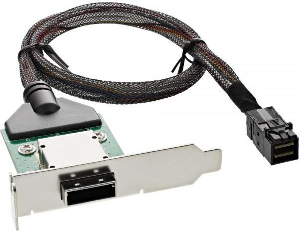 InLine SAS HD Low Profile Adapter Bracket zewn. SFF-8088 - wewn. SFF-8643 0.5m (27656A)