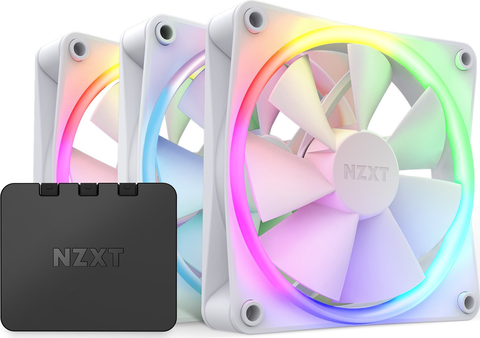Wentylator Nzxt F120 RGB 3-pack + Hub (RF-R12TF-W1)