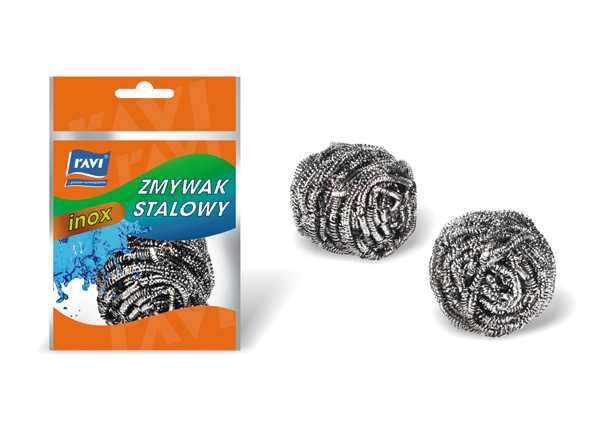 Ravi Zmywak stalowy INOX